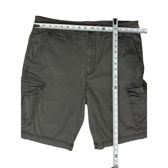 Unionbay Men’s Cargo Shorts Size 36 Gray Cotton Lightweight Relaxed Fit Stretch - Picture 8 of 8